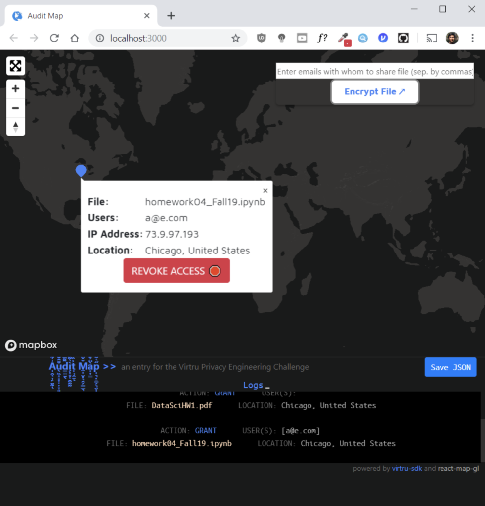 Audit map demo