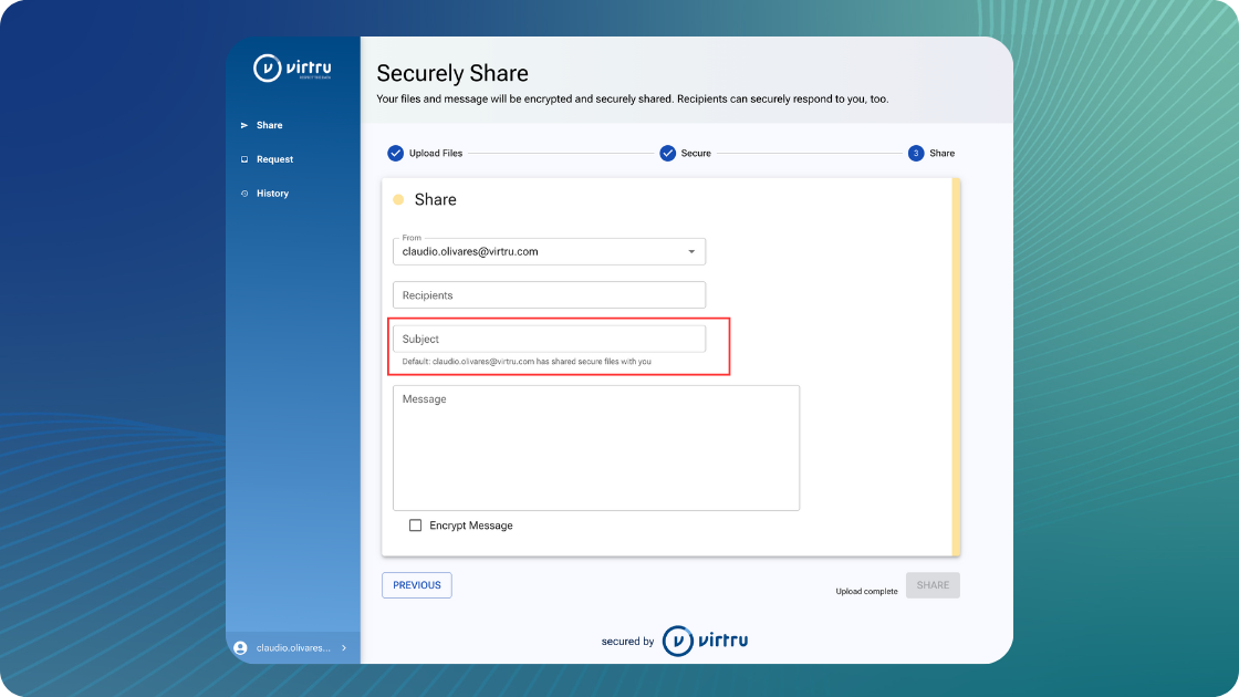 Personalize Your File Sharing with Custom Subject Lines