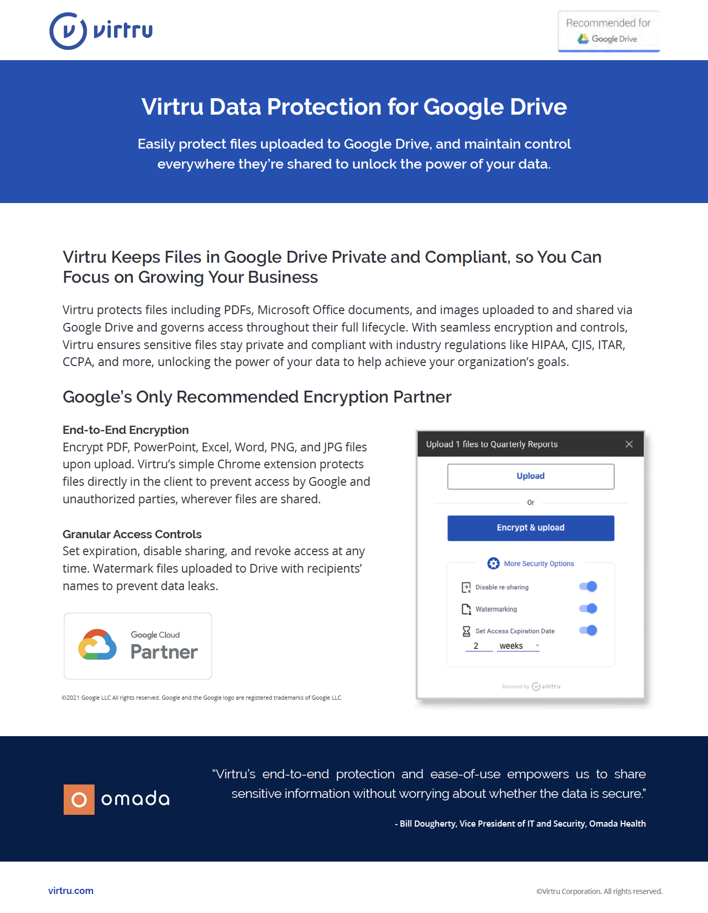 Virtru Data Protection for Google Drive-screenshot