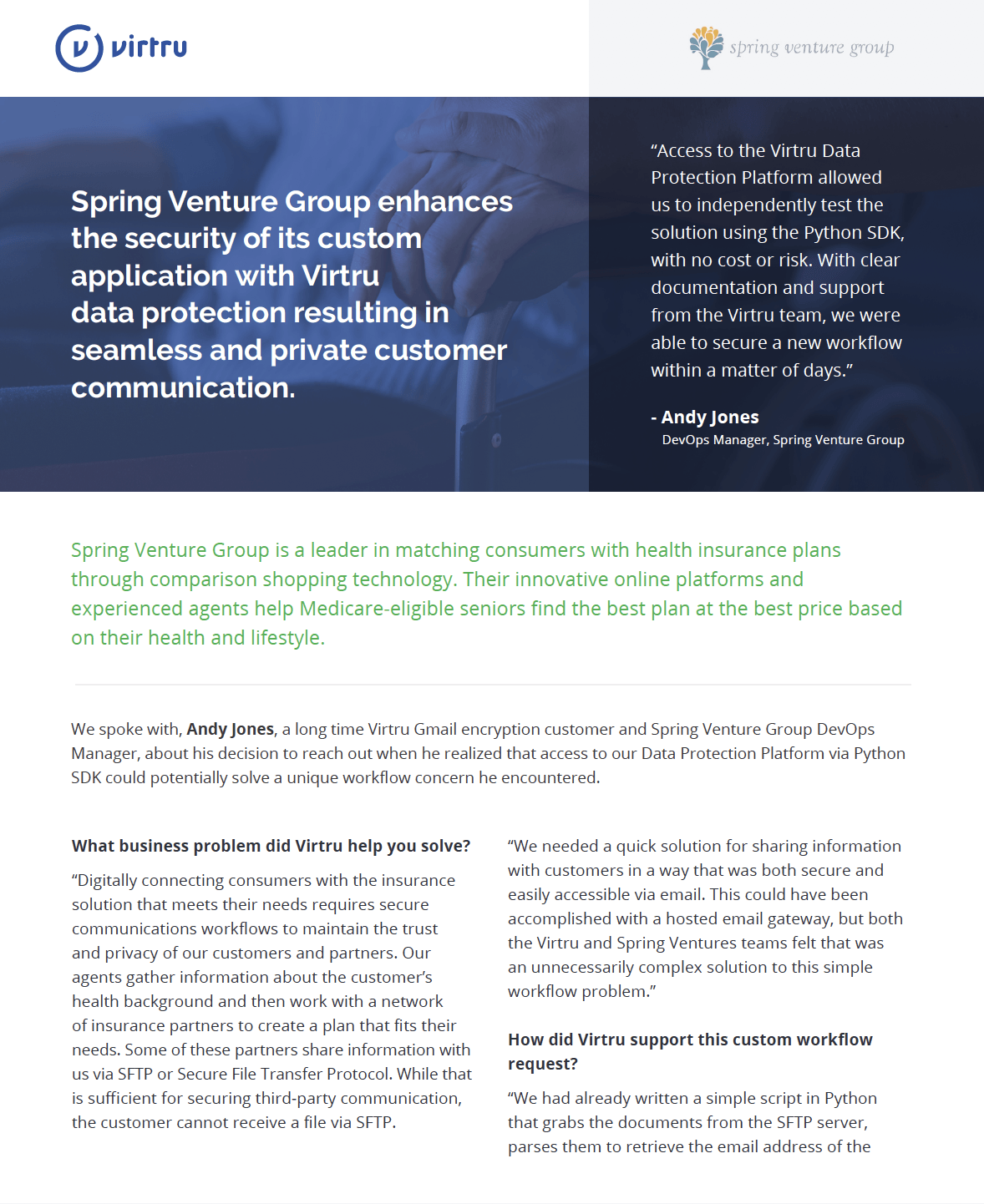 spring venture group case study