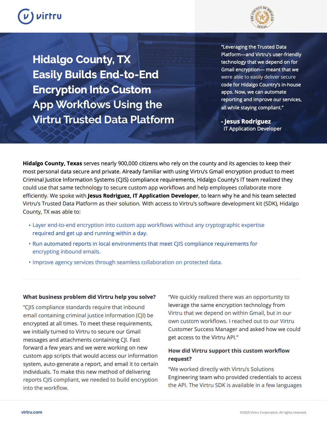 Hidalgo County Case Study Cover