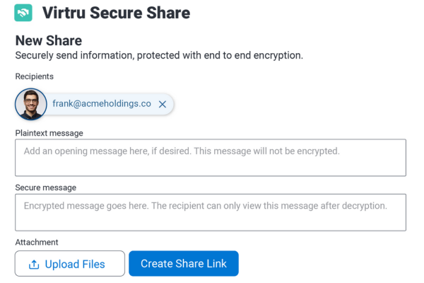 Virtru Secure Share for Salesforce
