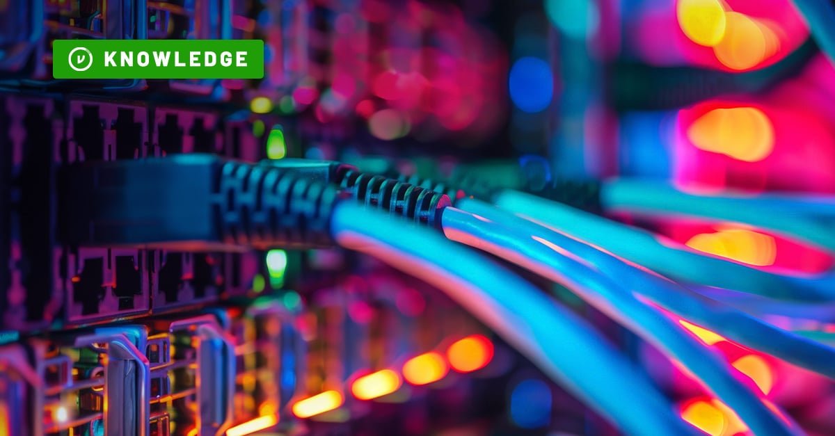 cables plugged into a server in an on-prem enclave