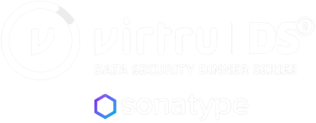 Virtru Data Security Dinner Series Logo with the Sonatype Logo