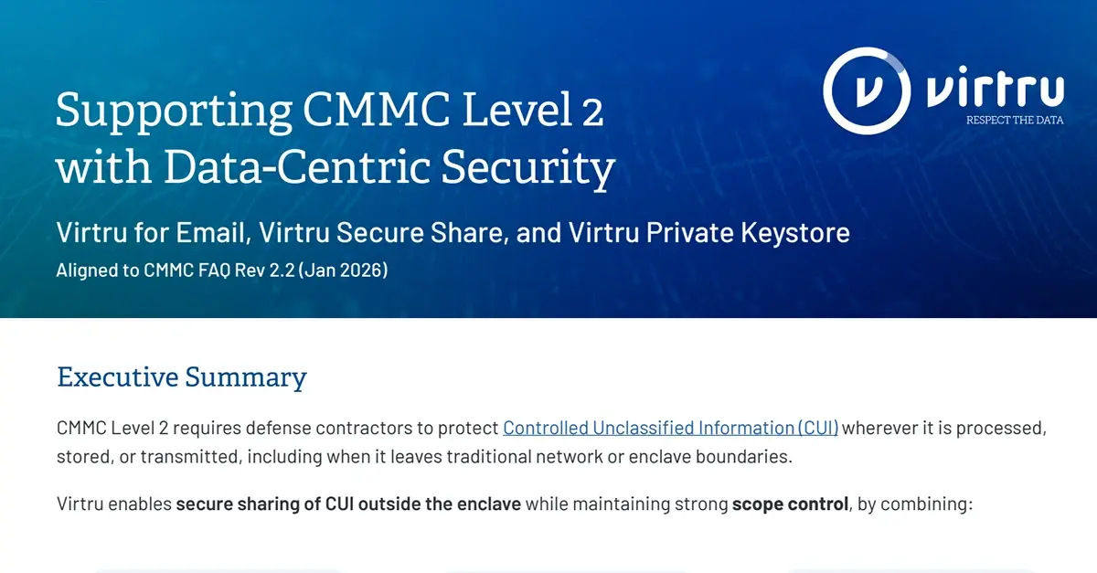 cmmc-level2-data-security-virtru