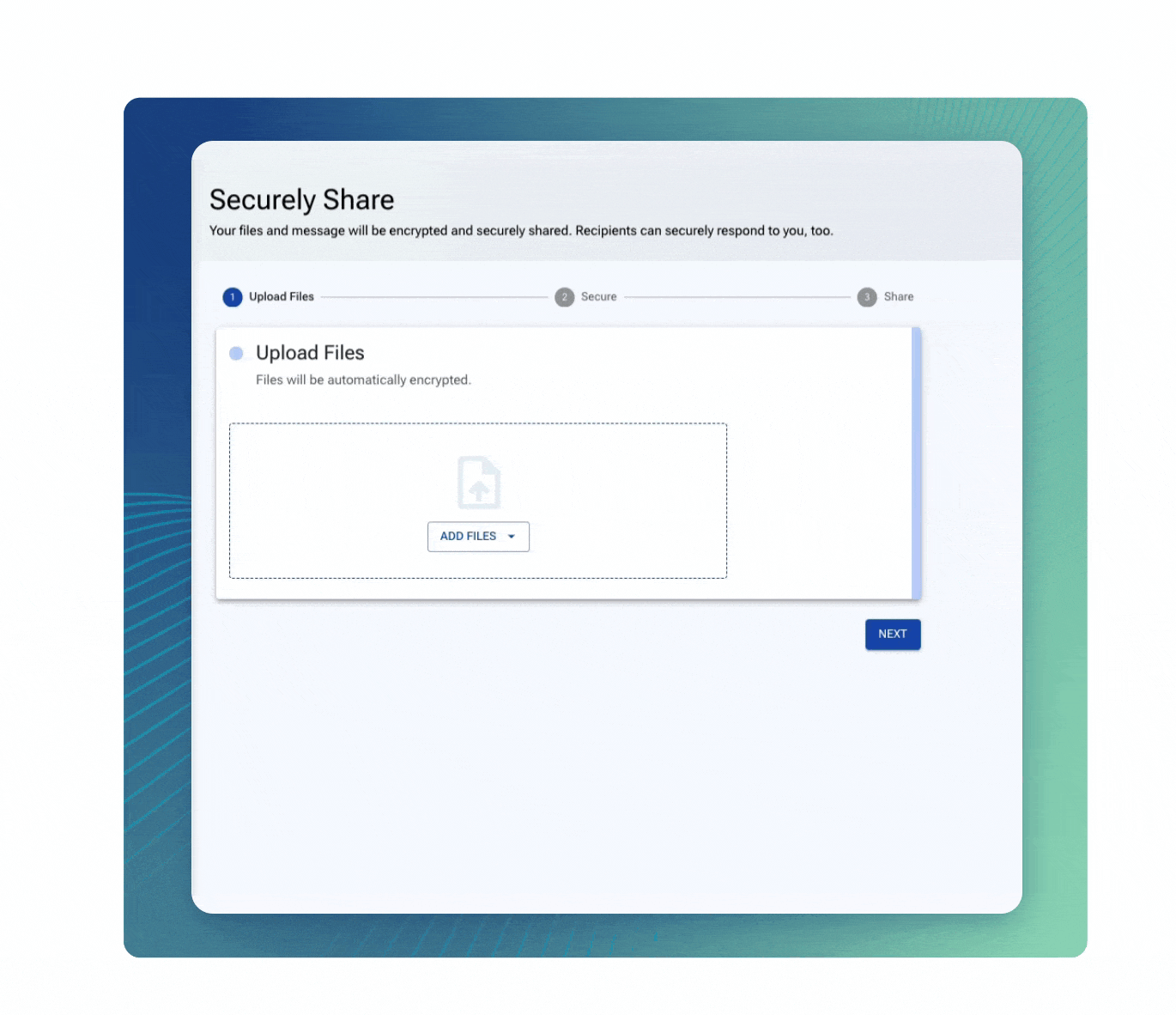 Secure Share - UI