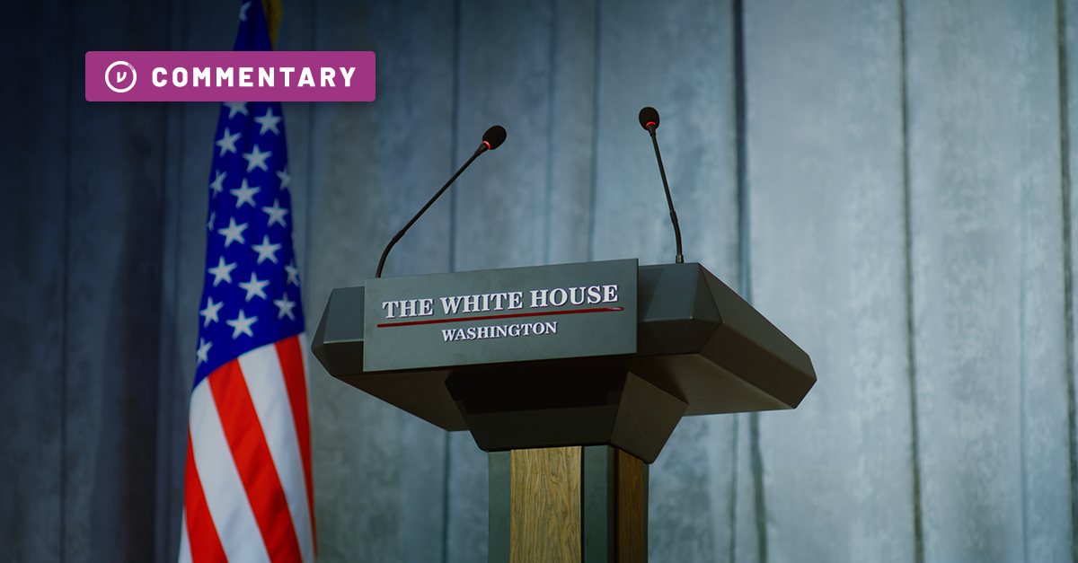 white house address podium